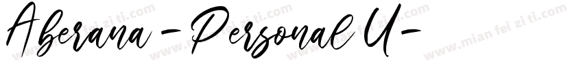 Aberana - Personal U字体转换